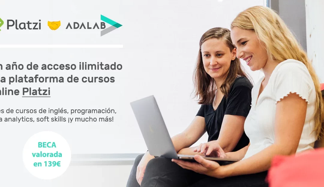 Adalab firma un acuerdo de becas con Platzi, la plataforma de cursos online.